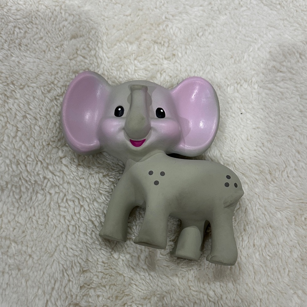 Adorable Pink and Gray Elephant Stuffed Toy